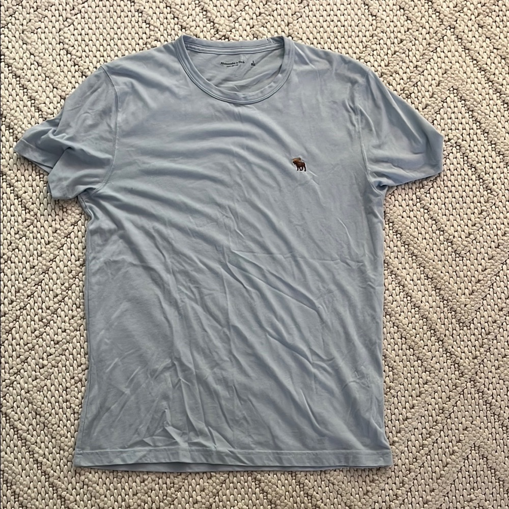Men's Light Blue Crew Neck T-Shirt